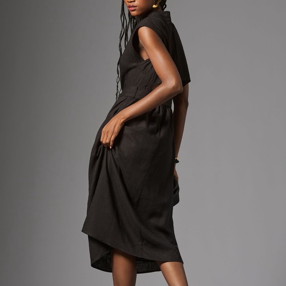 Anthropologie Porridge Modern Belted Column Dress - Picture 3 of 5